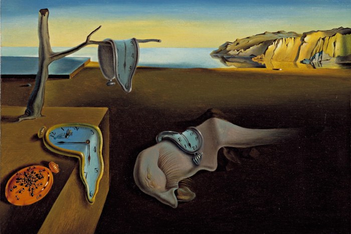 Melting Clocks Landscape — Surreal wallpaper