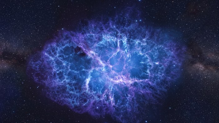 Electric Blue Nebula 4K Wallpaper — Space wallpaper