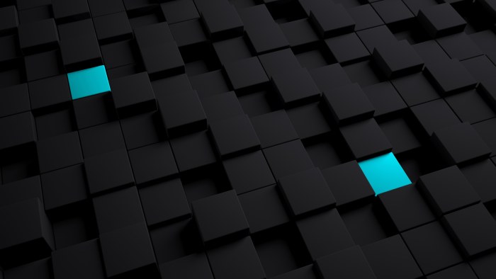 Cubes 3D Black Dark Wallpaper — Abstract wallpaper