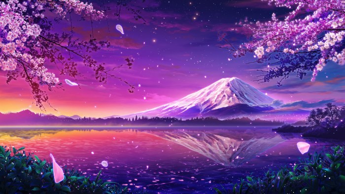 Violet Sky at Sunset — Sunsets & Sunrises wallpaper