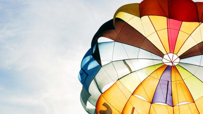 Colorful Parachute Canopy Wallpaper — Abstract wallpaper