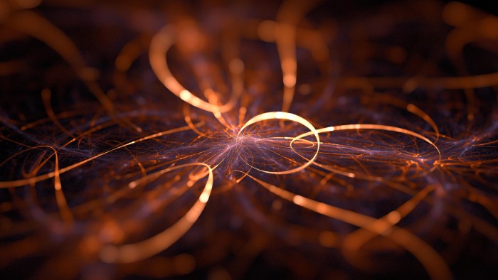 Golden Bokeh Light Trails Wallpaper — Abstract wallpaper