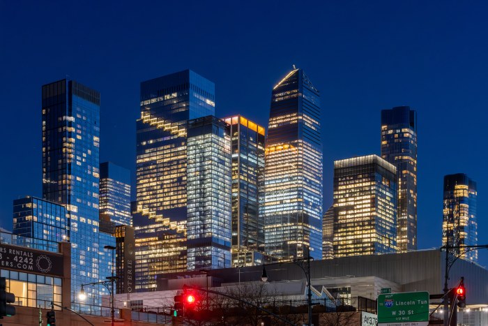 Nighttime City Skyline at at New York City — City wallpaper