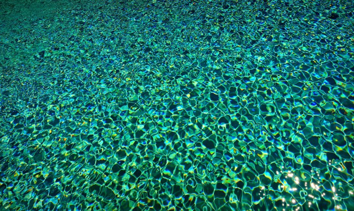 Ocean Waves in Cool Emerald Light — Underwater wallpaper