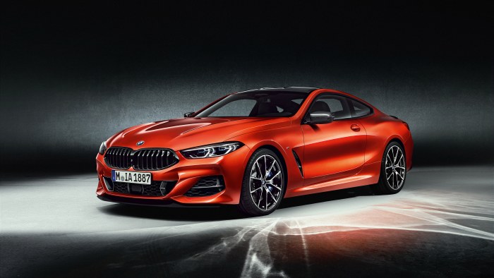 Bmw M850I Xdrive Carbon Package Sunset Orange 2019 — cars 4K wallpaper