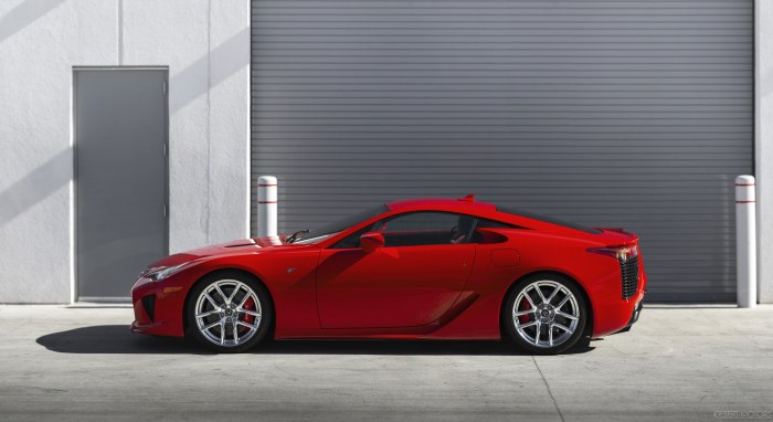 Red Coupe by a Roller Door — Cars wallpaper