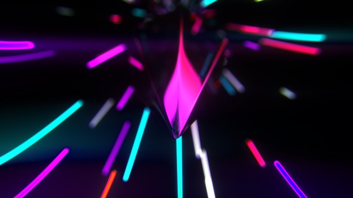 Colorful Neon Light Streaks Wallpaper — Abstract wallpaper