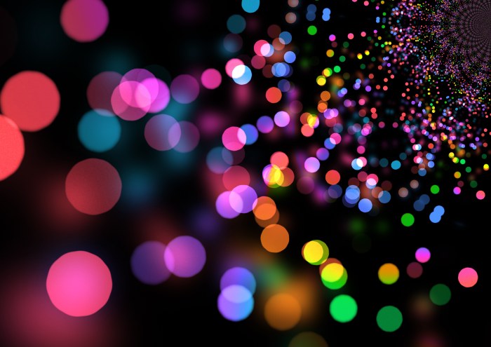 Colorful Lights Circles Wallpaper — Abstract wallpaper