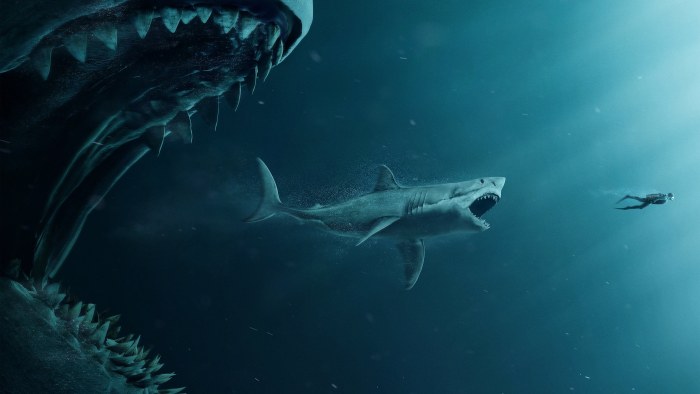 Ocean in Cool Navy Light — Underwater wallpaper