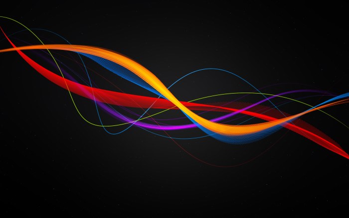 Colorful Curving Light Trails Wallpaper — Abstract wallpaper
