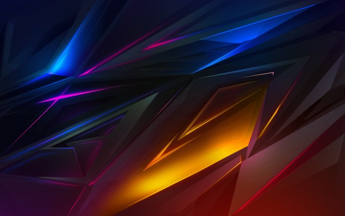 Colorful Polygonal Layers Wallpaper — Abstract wallpaper