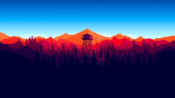 Trees in Cool Cyan Light — Sunsets & Sunrises wallpaper