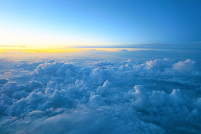 Clouds in Cool Teal Light — Sunsets & Sunrises wallpaper