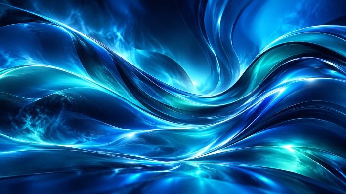 Abstract Blue Flow — Abstract wallpaper