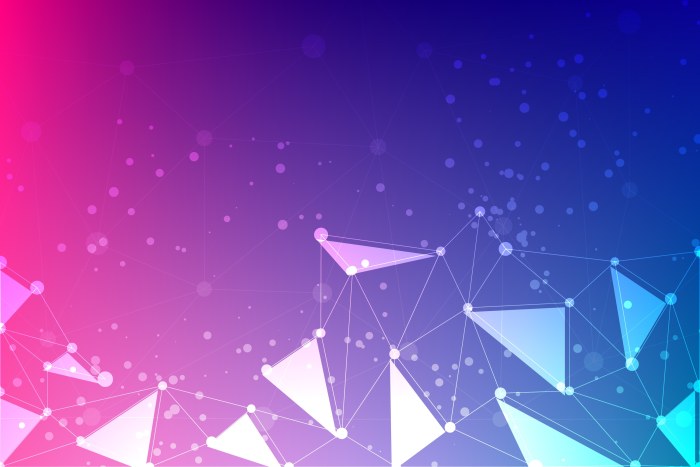 Connections Gradient Triangles Wallpaper — Abstract wallpaper