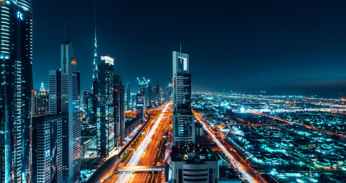 Dubai Cityscape Night Wallpaper — City wallpaper