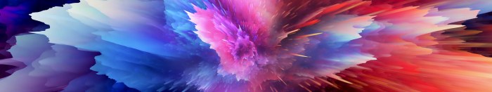 Colorful Panoramic Paint Splash Wallpaper — Abstract wallpaper