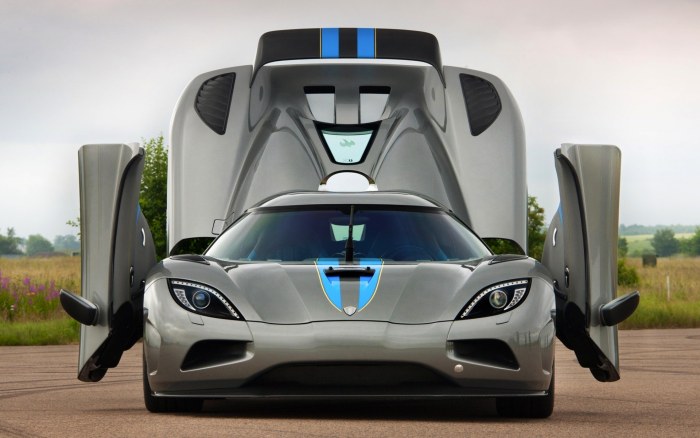 Silver Supercar with Open Doors — cars wallpaper