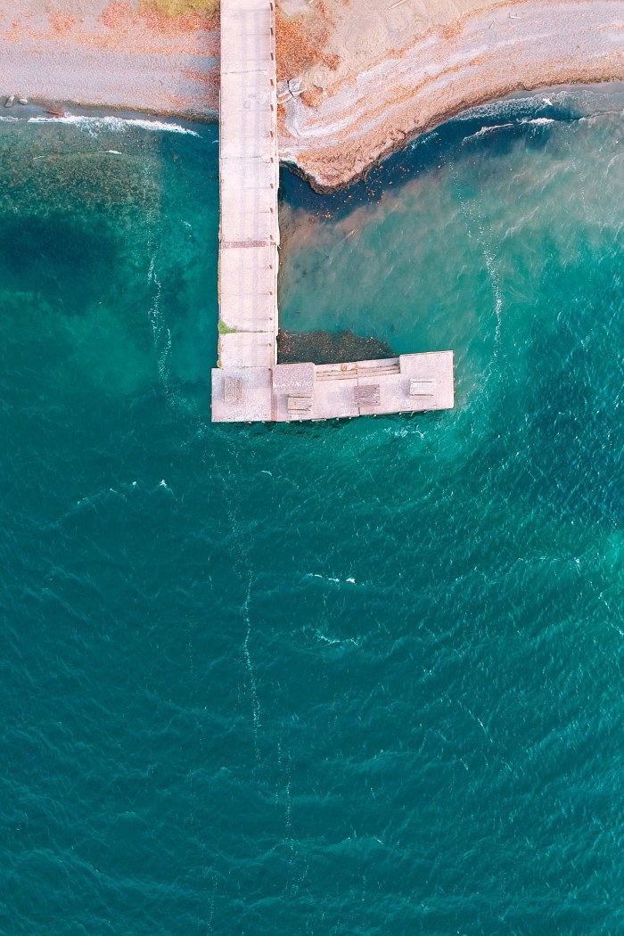 Aerial View of Turquoise Water — Ocean & Beach wallpaper