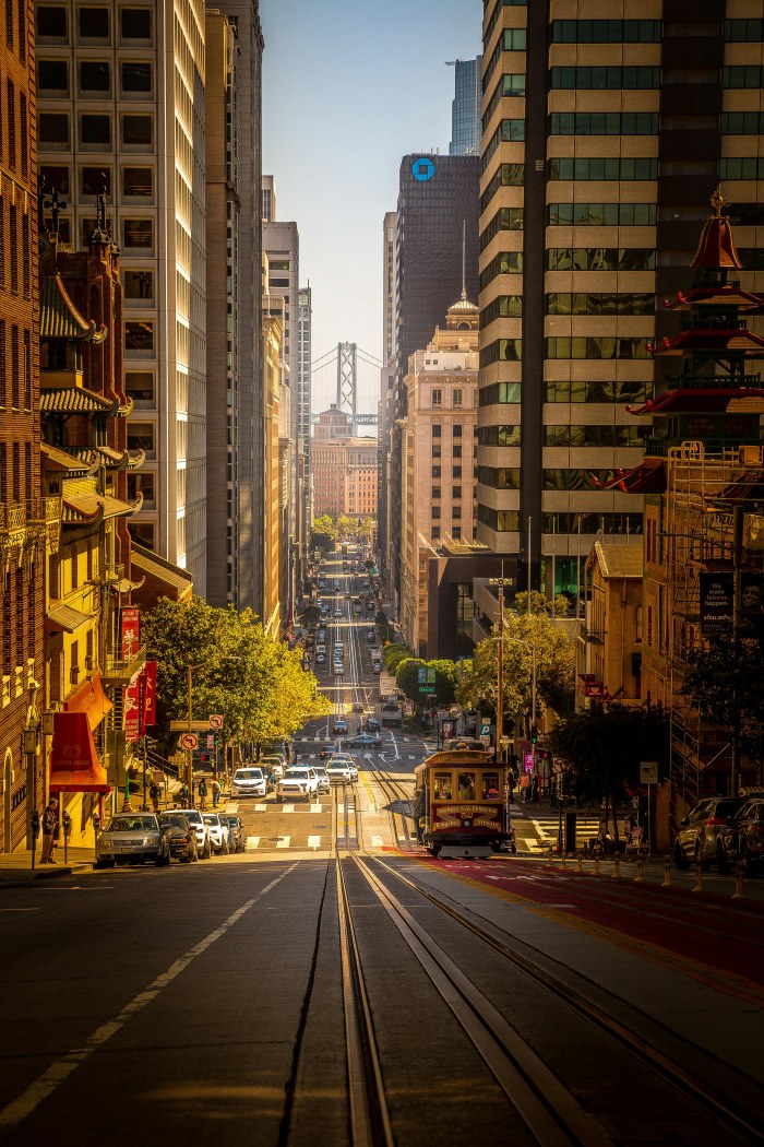 City Skyline in Warm Brown Light — City wallpaper
