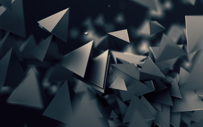 Dark Low Poly Triangles Wallpaper — Abstract wallpaper