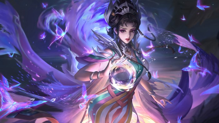 Mage Girl with a Glowing Orb — Fantasy wallpaper