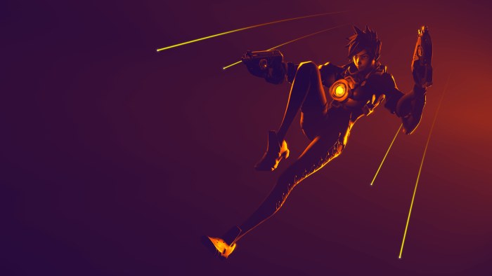 Overwatch Hero in Flight — Games wallpaper