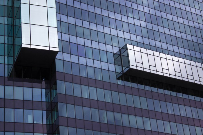 Glass Facade Grid — Surreal wallpaper