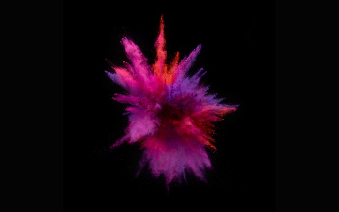 Pink and Red Powder Explosion Wallpaper — Abstract wallpaper