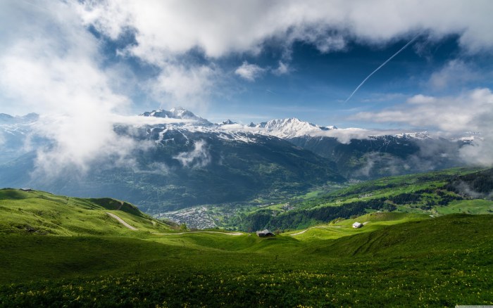 Springtime Mountains Desktop Background — Mountains wallpaper
