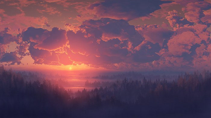 Painting with Sky 4K Wallpaper — Sunsets & Sunrises wallpaper