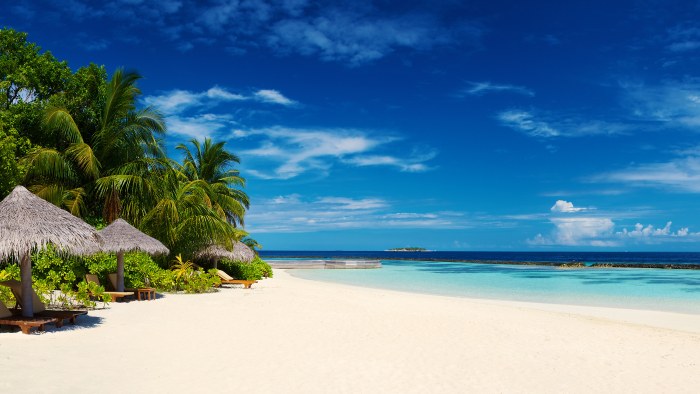 Tropical White Sand Beach 4K Wallpaper — Nature wallpaper