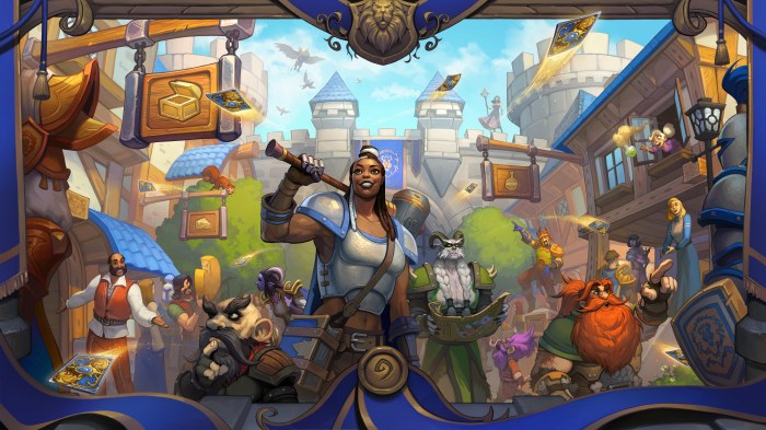 Hearthstone Tavern Crowd Art — Games wallpaper