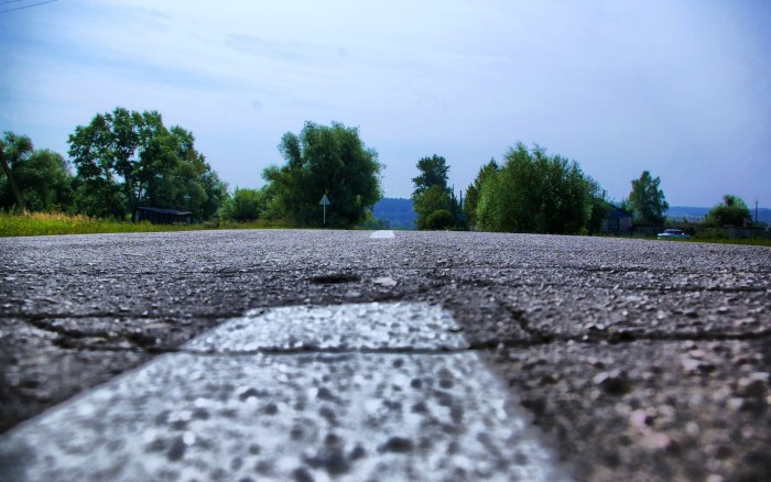 Country Road from Ground Level Wallpaper — Nature wallpaper