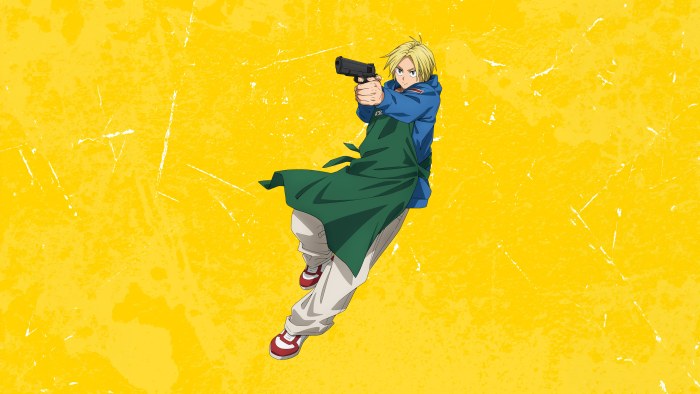 View of Shin Asakura in Warm Yellow Light — Anime wallpaper