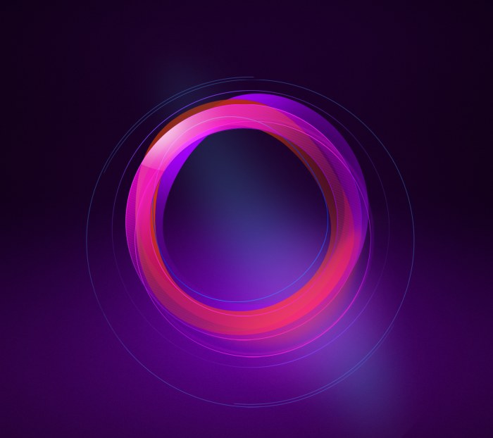 Pink and Purple Glowing Ring Wallpaper — Abstract wallpaper