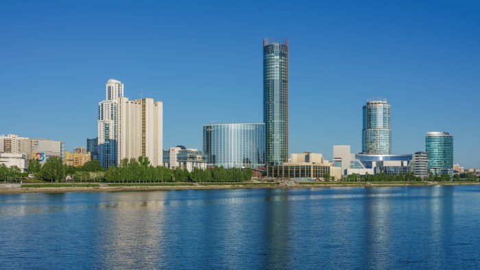 Pond and City Skyline in Natural Light — City wallpaper