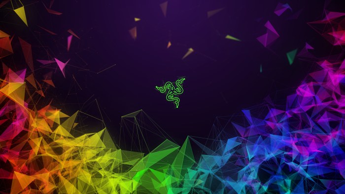 Colorful Polygonal Burst Wallpaper — Abstract wallpaper