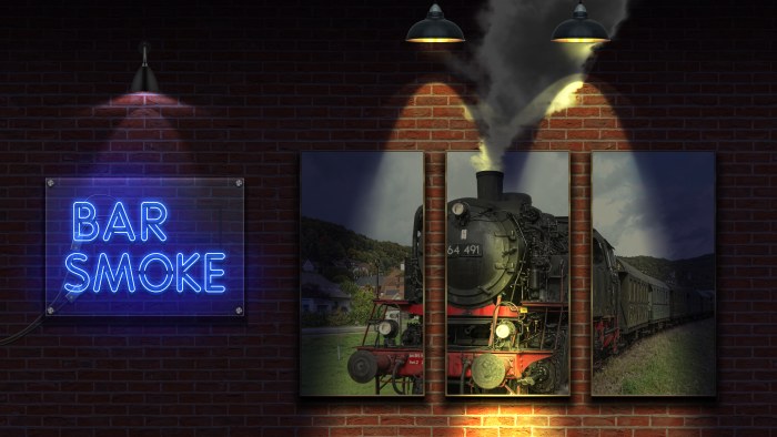 Moody Landscape Desktop Background — Trains wallpaper