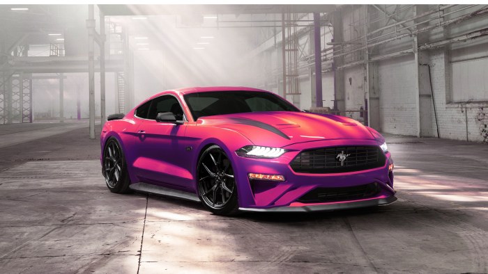 Ford Mustang Ecoboost Pink Wallpaper — Cars wallpaper