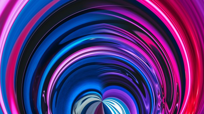 Colorful Neon Spiral Wallpaper — Abstract wallpaper