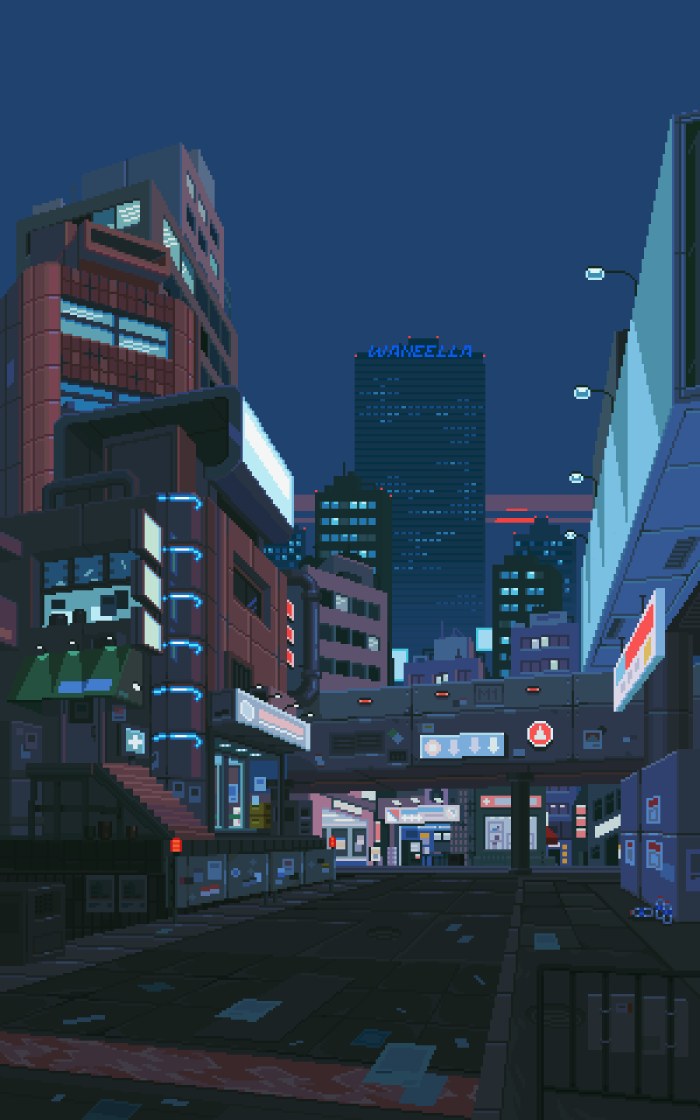 Nighttime Rainforest at the Urban Jungle — City wallpaper