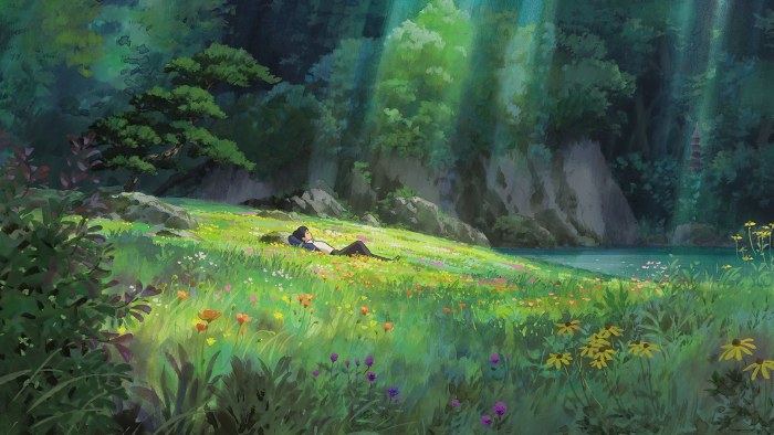 Forest in Cool Natural Light — Anime wallpaper