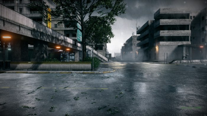 Battlefield 3 Rainy Street — City wallpaper