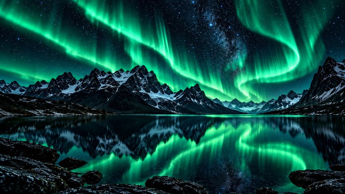 Emerald Aurora 4K OLED Wallpaper — OLED & AMOLED wallpaper