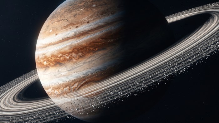 Ringed Gas Giant 4K Wallpaper — Space wallpaper