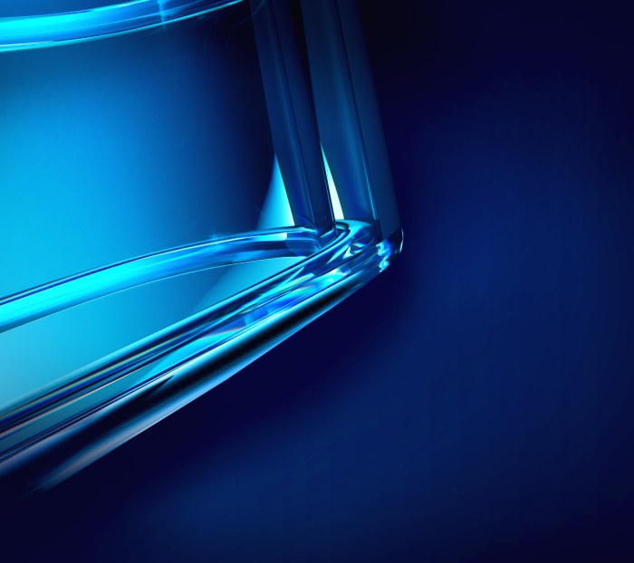 Glass Blue Gradient Wallpaper — Abstract wallpaper