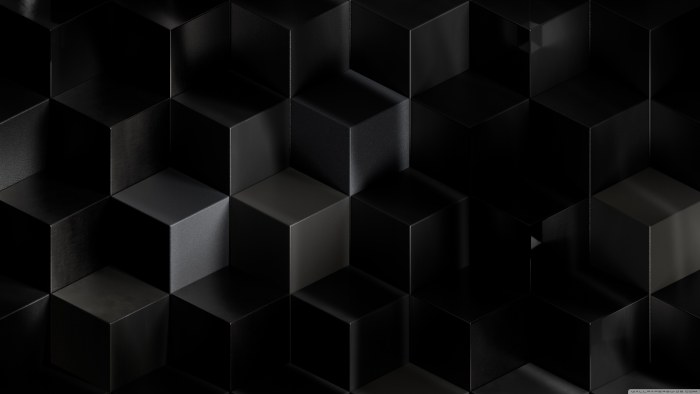 Black Cubes Geometric Ultrahd Tv — Abstract wallpaper