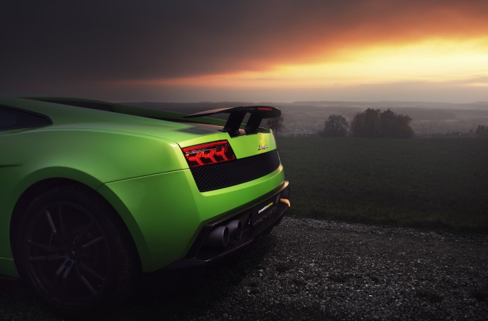 Lamborghini Gallardo Superleggera Sunset Wallpaper — Cars wallpaper