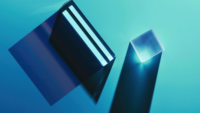 Glowing Geometric Cubes Wallpaper — Abstract wallpaper